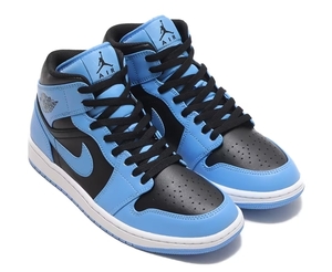 ★送料込み！！！★ 新品 定価18700円 NIKE AIR JORDAN 1 MID UNIVERSITY BLUE/BLACK-WHITE ナイキ ジョーダン1 SIZE 30cm