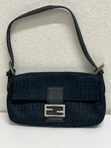 1271　FENDI フェンディ ハンドバッグ ズッカ柄 マンマバケット ミニ ブラック 中古 正規品保証