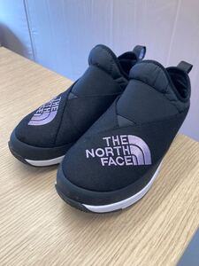 【美品】THE NORTH FACE ノースフェイス　スニーカー 黒×ピンク　25.0cm