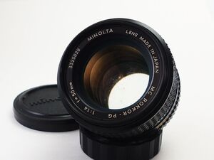 ★実用品★ ミノルタ MINOLTA MC ROKKOR-PG 50mm F1.4 ★前後キャップ付属！ #S1999