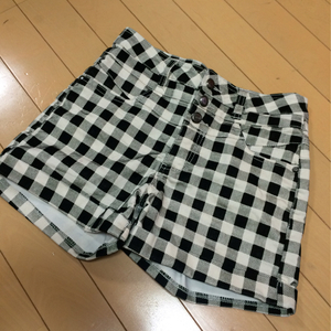 新品◆ozoc◆チェック柄ショートパンツ◆36オゾック