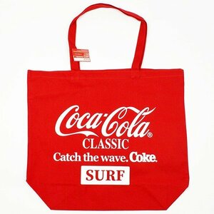 Coca・Cola SURF BAG（コカ・コーラ サーフバッグ）コーク キャンバス コットン トートバッグ CC-SBL1R