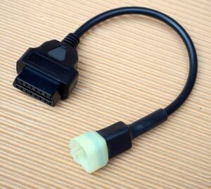 6pin KTM 16pin OBD2 KTM　アダプター 　　故障診断機 コードリーダー スキャンツール