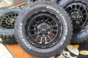 ◆新品ホワイトレター オープンカントリーR/T 215/65R16インチ 6.5+38 6H/139.7 ハードロック リザード200系ハイエース!レジアスエース