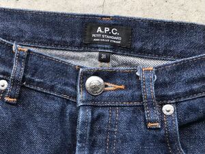 APC [PETIT STANDARD] W31 アーペーセー メンズ ジーンズ セルビッチ デニムパンツ 赤耳 インディゴ