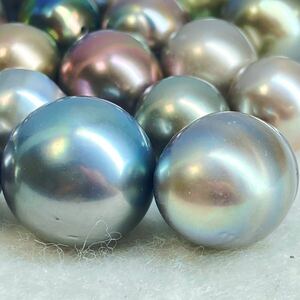 ●南洋黒蝶真珠おまとめ●o 50g/250ct ルース 裸石 宝石 ジュエリー jewelry Pearl パール w4B36