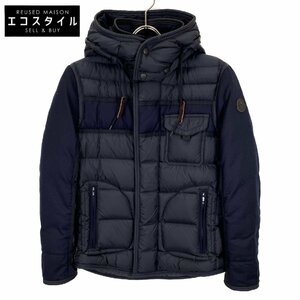 MONCLER モンクレール ネイビー RYAN 国内正規 ダウンジャケット ネイビー O ジャケット ナイロン メンズ 中古