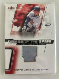 2002 FLEER / Chipper Jones ジャージカード