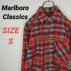 Marlboro Classics　チェックシャツ　ネルシャツ　長袖　メンズ