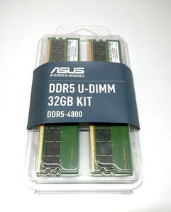 ASUS DDR5 U-DIMM 32GB KIT (16GBx2枚組) Samsung ①