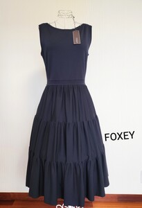 ☆【即決送料無料】FOXEYフォクシー42850Knit Dress “Sourire”ニットティアードワンピース希少42☆