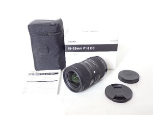 SIGMA シグマ AF広角ズームレンズ 18-35mm F1.8 DC HSM | Art Canon用 元箱付き ★ 706D1-2