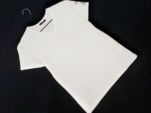Stra Raggio ストララッジョ Vネック スパンコール Tシャツ size2/白 ■◆ ☆ efa3 メンズ