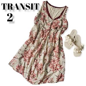 TRANSIT アシンメトリー　ワンピース　レディース服 ya