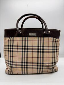 ★ BURBERRY / バーバリー ノバチェック柄 ハンドバッグ トートバッグ ブランド 中古品 1118MN