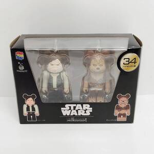 ●未使用 メディコムトイ スターウォーズ ベアブリック MEDICOM TOY ハン・ソロ チューバッカ BE＠RBRICK STARWARS S2044