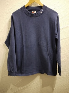 90s USA製 NIKE ナイキ モックネックカットソー ロンT Tシャツ ロングスリーブシャツ ヴィンテージ Mockneck L/Sshirt 5801