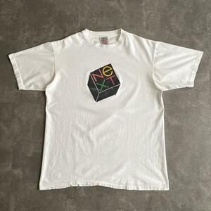 80s 90s ビンテージ NeXT プロモ Tシャツ 白 ホワイト XL paul rand 野村訓市 apple アップル art アート