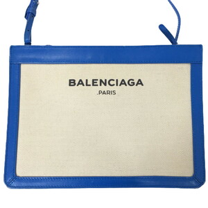 BALENCIAGA バレンシアガ ネイビーポシェット ショルダーバッグ キャンバス 339937 4280 D 528147