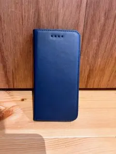 ネイビー 手帳型スマホケース