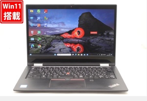 中古 フルHD タッチ 13.3型 Lenovo ThinkPad X390 Yoga Windows11 八世代 i5-8365U 16GB NVMe 256GB-SSD カメラ 無線 Office付 管:0905w