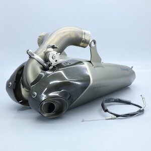 DUCATI 1199 スーパーレッジェーラ 外し 純正オプション アクラポビッチ チタン カーボンエンド マフラー サイレンサー　231204BD0135