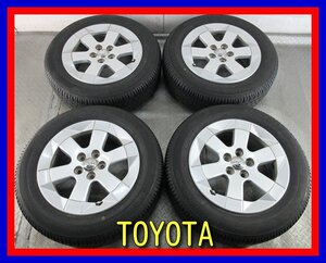 ■中古タイヤホイール■　TOYOTA プリウス 純正 アルミホイール 15インチ 6J +45 5H 100 BRIDGESTONE SL101 185/65R15 88S 送料無料 K226