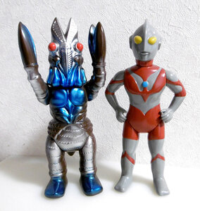 M1号★大怪獣対決セット★ウルトラマンVSバルタン星人2代目★点数券付★ソフビ★ブルマァク マルサン マーミット ベアモデル