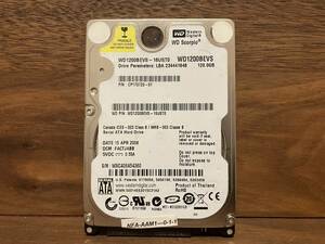 WD 120GB 1219時間 1800回 正常 WD1200BEVS HDD