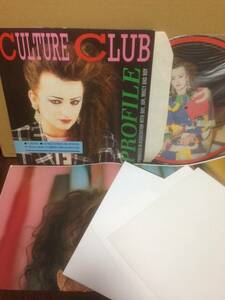 ピクチャーレコード風？写真集＆ポスター (盤に音溝なし) カルチャークラブ プロフィール CULTURE CLUB PROFILE　　管4B6