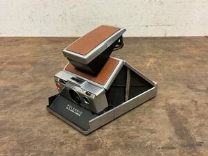 中古 Polaroid ポラロイド SX-70 Land Camera レザーケース付き 現状品 ジャンク扱い