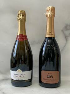 【2本まとめ】未開栓 スパークリングワイン ジェイコブス クリーク JACOBS CREEK / フランチャコルタ FRANCIACORTA ROSE