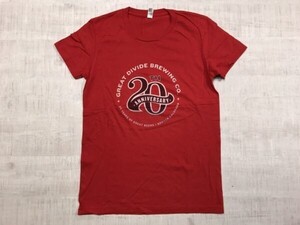 アメリカンアパレル American Apparel グレイト・ディヴァイド Great Divide Brewing 半袖Tシャツ レディース 企業もの L 赤