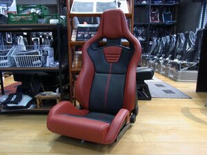 【中古品】RECARO Sportster PWR LL210H RD/BK RH 右座席用 品番：81-111.31.609-2 ヒーター対応 スポーツスター レザーシート　赤 レッド