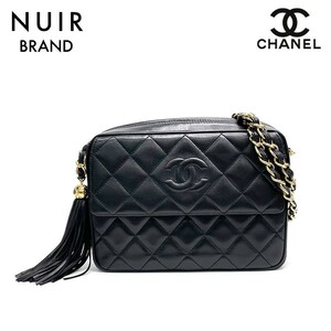 シャネル CHANEL ハンドバッグ 1995年 ラムスキン ブラック