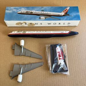 ■FLIGHT MINIATURES 1/200 TWA トランス・ワールド航空 B757-200 スナップフィットモデル【中古品】■TRANS WORLD