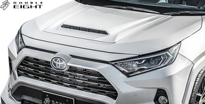 【M’s】50系 RAV4 モデリスタ 用 (2019.4-) DOUBLE EIGHT ボンネットフードカバー ／ ダブルエイト FRP 未塗装 エアロ ボンネット 社外 50