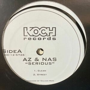 12inchレコード　 AZ & NAS / SERIOUS