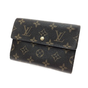 □□ LOUIS VUITTON ルイヴィトン モノグラム ポルト トレゾール・エテュイ パピエ 三つ折財布 本体のみ M61202 傷や汚れあり