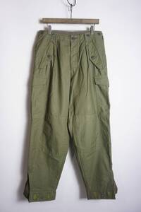 美品23SS JOHNBULL SCO ジョンブル SWEDISH ARMY TROUSERS スウェーデン軍 ワーク トラウザー パンツ M-59 SC233P12 カーキ30本物116P