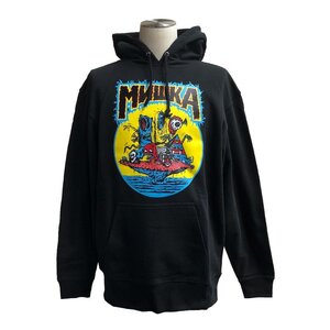 セール 新品 MISHKA ミシカ パーカー プリントスウェット ウィアード モンスター サイクロプス 目玉 グラフィック ブラック 黒 L