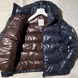 XL相当★MONCLER MAYA モンクレール マヤ ダウンジャケット 着脱フード 2way ブルゾン Wジップ 紺 ネイビー 肉厚 極暖 メンズ 3 アウター