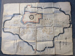 古地図　会津若松城　鶴ヶ城　嘉永 6年 ? 古書　芦名 レターパックプラス