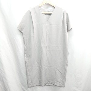 ◇ ⊂ STYLE DELI OFFICE hannsode 膝下 ワンピース サイズ01 グレー レディース E