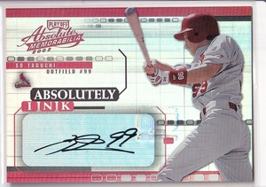 【直筆サイン】2002 PLAYOFF Absolute Memorabilia ABSOLUTELY INK #AI-52 So Taguchi 田口壮