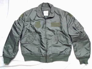 美品★90s★95年★米軍実物★U.S.AIRFORCE★CWU-36/P★フライトジャケット★セージグリーン★米国製★(L)