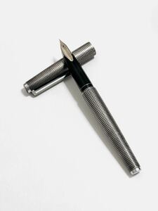 【中古】PILOT パイロット CUSTOM STERLING SILVER カスタム スターリングシルバー ペン先 18K-WG 刻印有 万年筆 筆記用具 文房具 文具