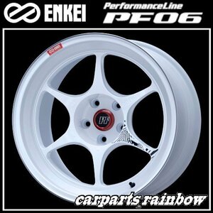 ★ENKEI/エンケイ PerformanceLine PF06 17×9.0J/9J 5/100 +22★Machining White/ホワイト★新品 2本価格★