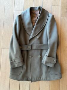 【美品】20s 30s U.S.Army 米軍 Mackinaw Coat マッキーノコート ジープコート ウール カーキ オリーブ L ショールカラー ヴィンテージ