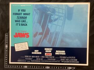 US版 オリジナルロビーカード ジョーズ 1975 JAWSスティーヴン・スピルバーグ　ロイ・シャイダー　ロバート・ショウ